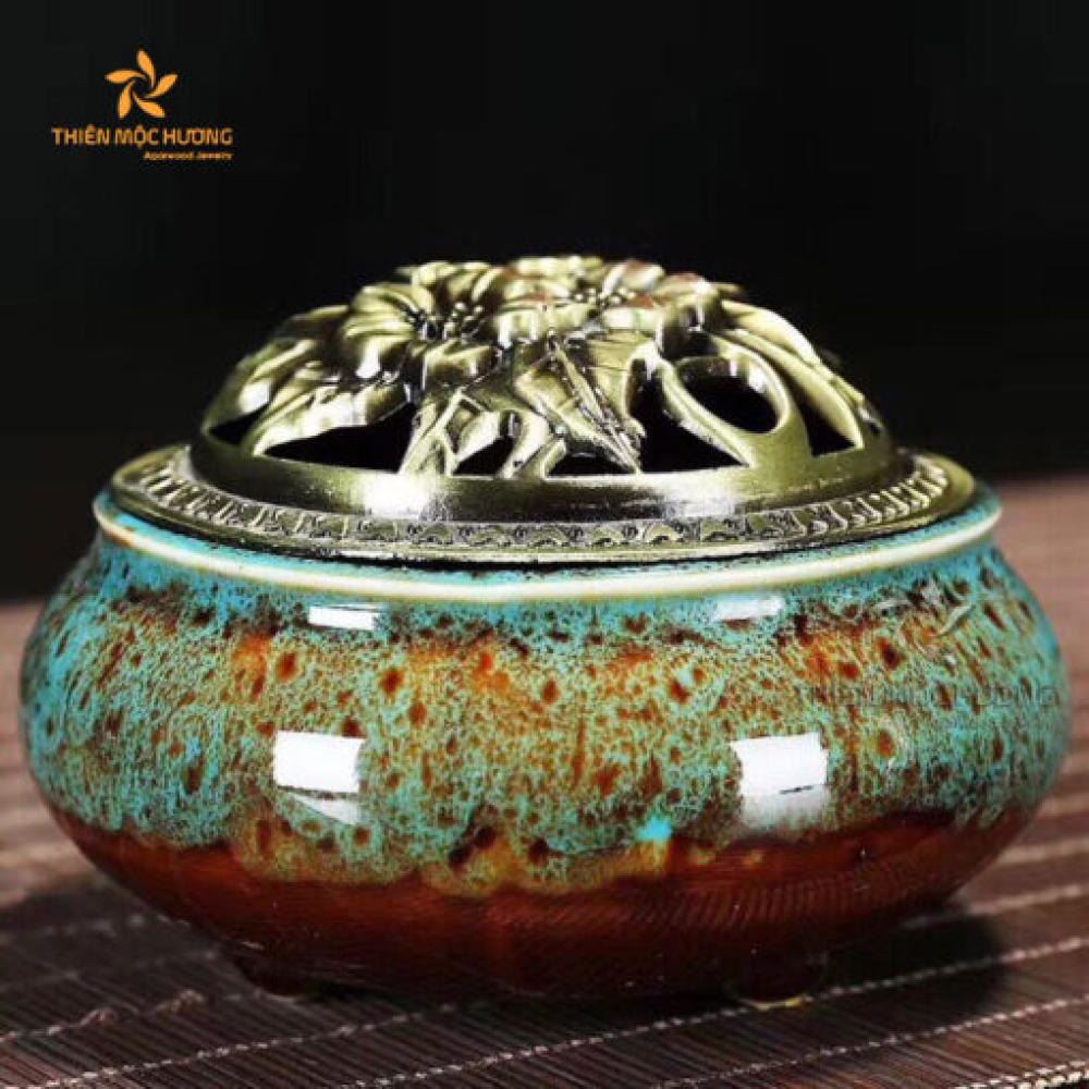 Lư Sứ Xông Trầm Hương Cao Cấp