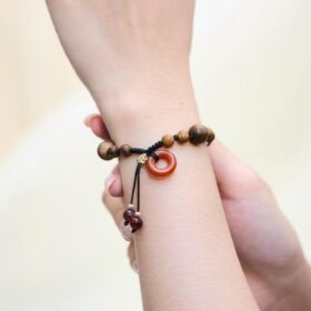 Vòng Tay Trầm Hương Cao Cấp Hồng Ngọc - Trầm Tốc Việt Nam - Ảnh 3